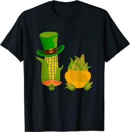 Men's T Shirts Irish Leprecorn Leprechaun Corn St Patricks Day Cob T-Shirt