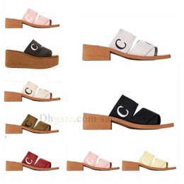 2023 pink Womens Sandals Slippers thick soles Flat Woody Mules Desert Black White blue yellow beige Sandal shoes indoor Outdoor beach home Slipper Slide Slider 35-42