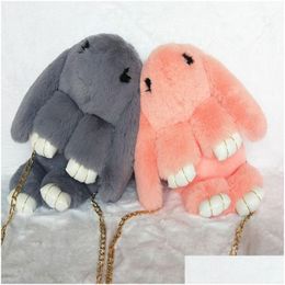 Plush Backpacks Cute Rabbit Backpack Shoder Crossbody Bag Japanese Bunny 24 Colorsstuffed Toy Children School Gift Kids 220915 Drop Dhpxk