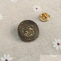 Pins Brooches 50Pcs Masons Badge Knights Masonic Pins And Templar Seal Crusaders Solomons Temple Lapel Pin Drop Delivery Jewellery Dhmfz