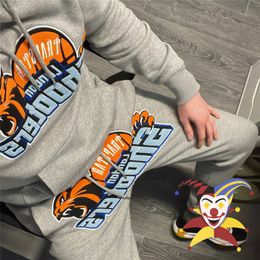 Men's Hoodies Sweatshirts Tiger Towel Embroidery Shooters Hooded Men Woman 1 1 High Quality Pullover Fleece Oversized Hoodie 230306