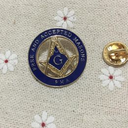 Pins Brooches 100Pcs Masonic Master Mason Prince Hall Affiliated Large Lapel Pin Equinox Regalia Blue Lodge Pha And Accepted Masons Dhshz