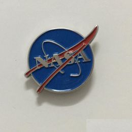 Pins Brooches 100Pcs Custom Wholesale Tactical Lapel Pins Nasa Planet Pin Badge For Space Center Uniform Clothing Jacket Shirt Drop Dh0Wg