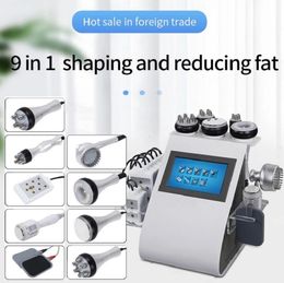 9-in-1 Powerful Beauty Machine: 40K Ultrasonic Cavitation for Effective Body Sculpting - Vacuum RF Technology for Skin Firming, Lifting, and Slimming