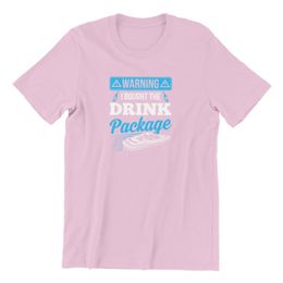 Men's t Shirts Wholesale Warning i Bought the Drink Package Unisex Baseball T-shirt Funny Anime Summer for Boy Men Clothing 103239 Ycp0ycp089vw