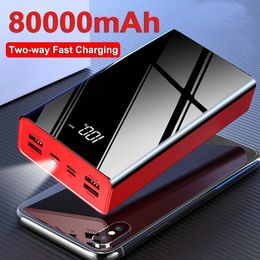 power banks 80000mAh for Xiaomi Samsung IPhone with High Capacity Outdoor Travel Portable Fast Charging