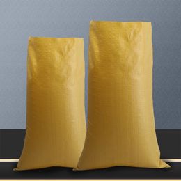 제조업체 맞춤형 노란색 PP 두꺼운 직물 가방, 뱀 가죽 가방, 익스프레스 백, 큰 운송 가방