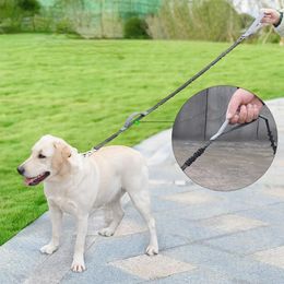 Dog Collars High Qulity Retractable Hands Free Leash For Running Dual Handle Bungee Reflective Large Dogs Pet Supplies