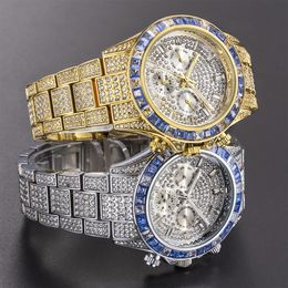 2022 multiple colour The New Luxury Classic Men's for Gypsophila Watch Quartz Watch Colored Diamond Waterproof Fashion Busine184R