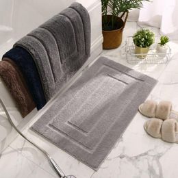 Alfombras espesas alfombrillas absorbentes de baño de baño no deslizante para bañera de baño de baño bienvenido a la alfombra súper suave