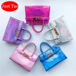 Just Tao Childrens Fashion Leather handbags 2020 new Kid brand Totes Toddlers Mini coin purse little Bags for Girls Wallets 309B