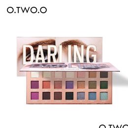 Eye Shadow O.Two.O Darling Eyeshadow Palletes 21 Colours Tra Fine Powder Pigmented Shadows Glitter Shimmer Makeup Palette Drop Delive Dhgqn