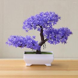 Decorative Flowers 7 Colors Beautiful Durable Artificial Plant Exquisite Bonsai Tree Natural For Park