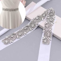 Wedding Sashes TOPQUEEN Sparkly Belt Rhinestone Appliques For Dresses Luxury Evening Champagne Dress Strap S164