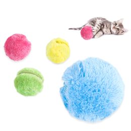 Dog Toys Chews 5PcsSet Magic Roller Ball Activation Automatic Cat Interactive Funny Chew Plush Electric Rolling 230307