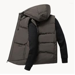 Men's Tank Tops Autumn Winter Casual Vest Men Jackets Thick Vests Man Sleeveless Coats Male Warm Cotton-Padded Waistcoat