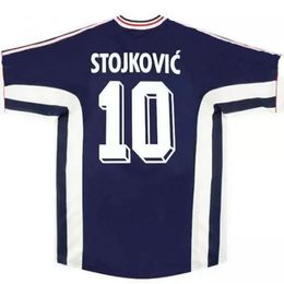 Retro soccer jerseys 1990 1992 1998 Yugoslavias football shirt Mijatovic Pancev Mihajlovic Stankovic Jugovic Stojkovic SAVICEVIC classic vintage futbol shirts