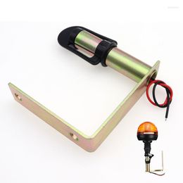 Lighting System Amber Warning Light Bracket Accessories Rotating Flashing Metal Beacon Mount Flexible Stem DIN Pole Mounting