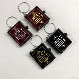 Keychains Four Colour Mini English Book Keychain Women Real Paper Can Read Pendant Keyring Fashion Creative Gifts Jewellery B309