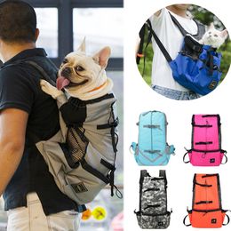 Dog Travel Outdoors Breathable Pet Bag for Large s Golden Retriever Bulldog Backpack Adjustable Pets Products 230307