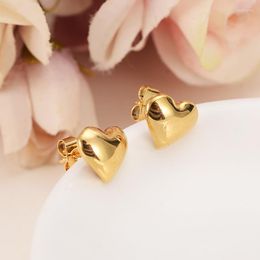 Stud Earrings 2pairs Cute Baby Girls Romantic Style Jewellery Gold Wedding Africa Love Heart Earring For Women Gift