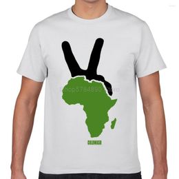 Men's T Shirts Tops Shirt Men African Peace Hip Hop Custom Male Tshirt
