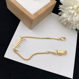 Fashion Gold Chain For Women Mens Designer Bracelets Love Jewellery Pendant Letter Y Bracelet Charm Earring Wedding 2303081BF
