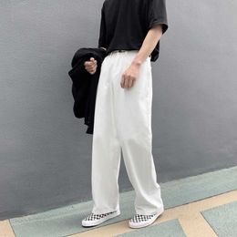 Men's Jeans Wide Leg Jeans Men's Fashion Casual Black White Jeans Men Streetwear Korean Loose Hiphop Straightleg Denim Trousers Mens M2XL Z0301