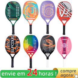 Tennis Rackets High Quality 3K Carbon And Glass Fibre Beach Racket Soft Face Racquet With Protective Cover Bal 6F2