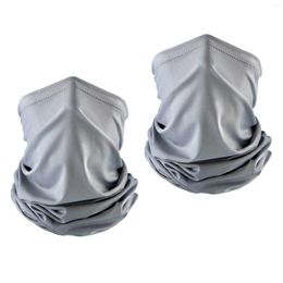 Cycling Caps 2 Pcs Seamless Face Cover Sport Scarf Headscarf Headwear
