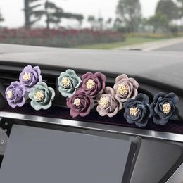 Flower Car Decoration Air Fresheners Fragrance Scent Diffuser Auto Outlet Smell Vent Clip Accessories For Lady