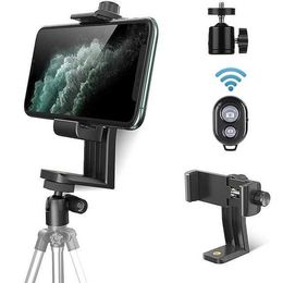 Cell Phone Tripod Mount Adapter iPhone Tripod Mount Holder for Any Smartphone Including iPhone 14 Plus Pro Max S22 Ultra iPhone Mount for