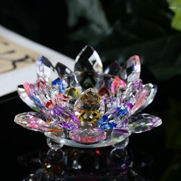 Candle Holders 7colors Crystal Glass Lotus Flower Wedding Columns Candelabra Centrepieces Holder Home Decor Bowl Candlestick