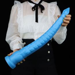 Anal Toys 56cm Long Plug Tentacle Huge Butt Liquid Silicone Soft Dildos With Suction Cup Women Men Adult Sex 230307