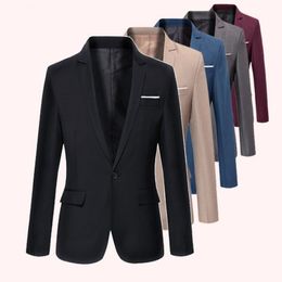 Men's Suits Blazers Men's Casual Western Fit Small Suit Slim Korean Style Jacket Korean Trend Men's Casual Western Shirt Wedding Blazers 230308