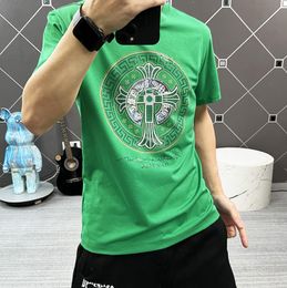 Men's T-Shirts Short sleeve t-shirt men's cross-border fashion brand large men's sequin top t-shirt Men's Tees & Polos