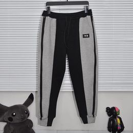 Men's Pants Y322AW Autumn And Winter Splicing Zipper Plush Casual Autograph Printing Men Women Sports Trousers 230307