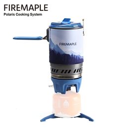 Camp Kitchen Fire Maple Polaris X5 Cooking System Portable Stove Micro Regulator Electric Jet Pot Camping Backpack Water Boiler 230307