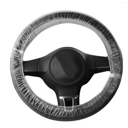 Steering Wheel Covers Disposables Car Universally Vehicle Single Use Cover Waterproof White Opaque