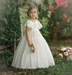 Girl Dresses Flower Princess Dress For Weddings Party Lace First Communion Special Occasion Pageant