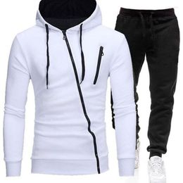 Men's Hoodies Sweatshirts Pullover Cotton Autumn Winter Men Casual Tracksuit Two Piece Pants Sport Shirts Set