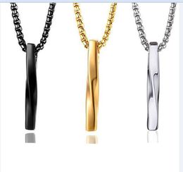 Minimalist Style Spiral Pendant Necklace Simple Personality Hip Hop Women And Men Boys Chain Pendants Necklaces