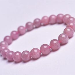 Strand Natural Rose Quartz Bead Bracelet Women Girls Fashion Stone Handmade Strength Yoga Healing Energy Jewellery Gift