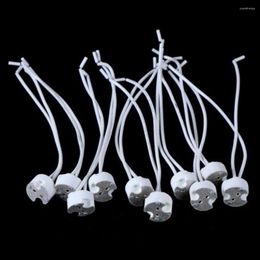 Chandeliers Led Downight Lamp Holder SOCKET CERAMIC 1/10X MR16 GX5.3 MR11 12V For 12VG4/G5.3/G6.35/MR11/MR16 Halogen Globe BASE 2023