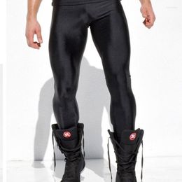 Men's Pants Men High Stretch Tight Long Legging Pant Brand Sexy Designed Low Waist Sweatpants Full LengthMen's Boun22