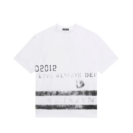 DSQ PHANTOM TURTLE Mens Designer T shirt Italian Milan Fashion Logo Print T-shirt Summer Black White T-shirt Hip Hop Streetwear 100% Cotton Tops Plus size 05807