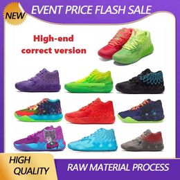 Melo basketball shoes 2023 NEW lamelos mb 1 Rick and Morty men women tennis shoes Queen City galaxy lamelo balls shoes melos mb1 low shoe for kids Sneakers Trainers