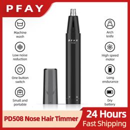 Clippers Trimmers Electric Nose Hair Trimmer For Men Women Shaving Ear Eyebrow Trimmer IPX7 Waterproof Razor Shaver Hair Clipper Shaving Machine 230307
