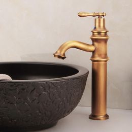 Bathroom Sink Faucets All Copper Antique Tap Art Basin Cold And Water Brass Mixer Taps