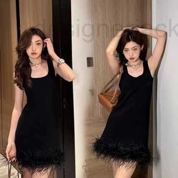 Party Dresses Designer 2023 spring summer dresses for women OOTD new sexy dinner dress knitting skirt fashion top-grade Feather Mother's ANRW